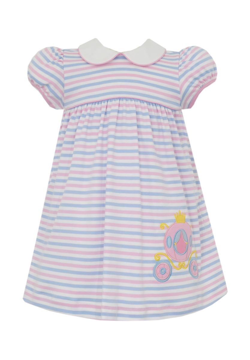 Carriage Blue & Pink Knit S/S Dress – Doodlebugs Children's Finery & Gifts