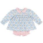 Pre-Order Santa Baby Girl Bubble Bloomer Set