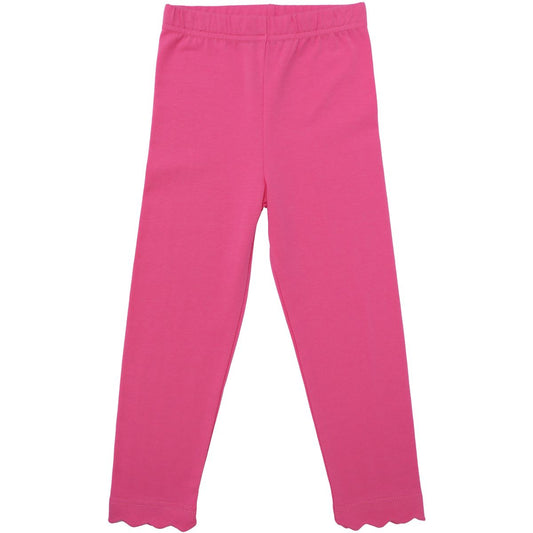 Hot Pink Scalloped Leggings