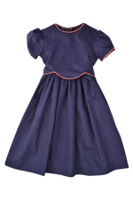 Plaid Cord Waistline Dress