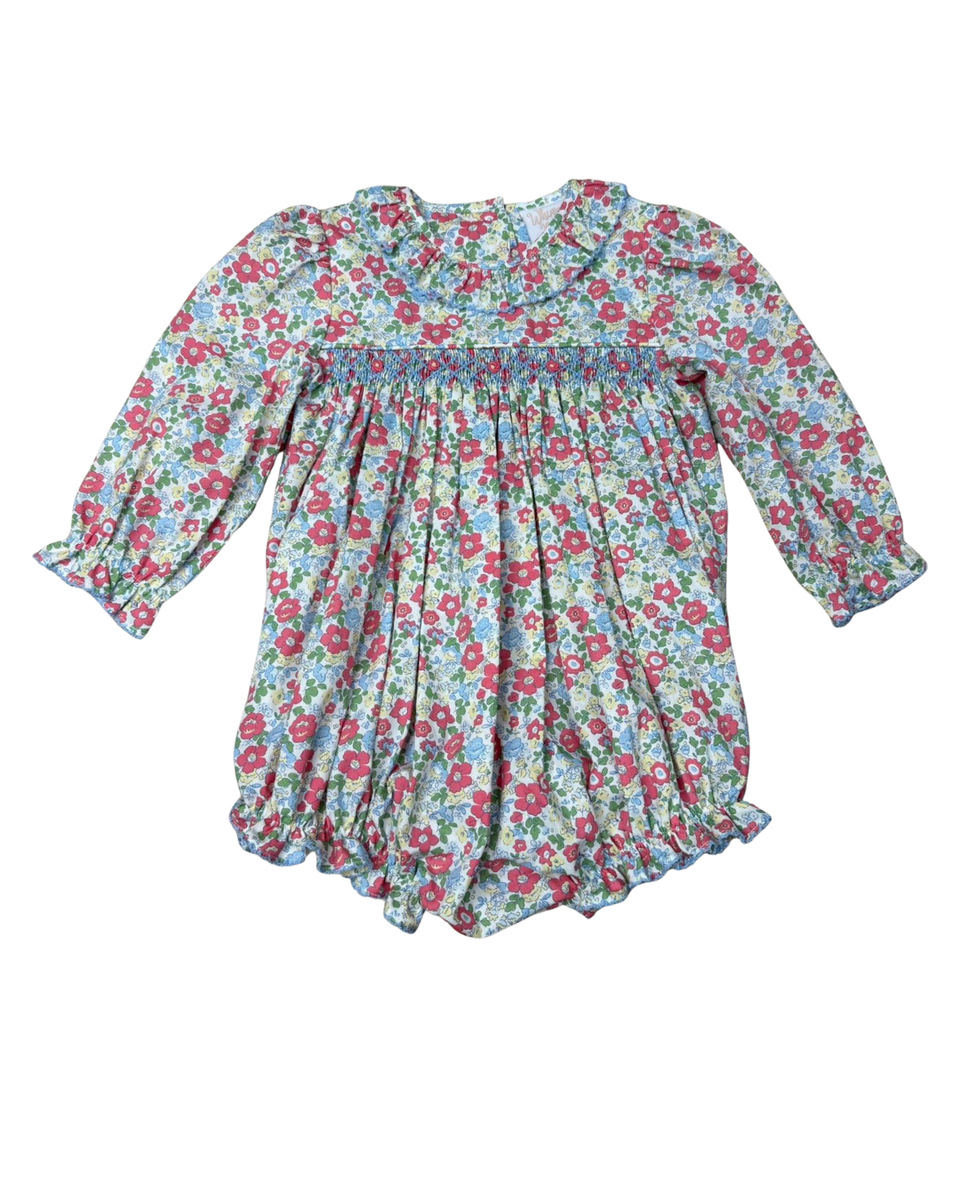 Betty's Bouquet Ruffle Smocked Bubble