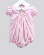 Pumpkins Charm Pink Gingham Riley Bubble