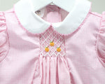 Pumpkins Charm Pink Gingham Riley Bubble
