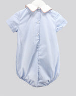 Pumpkins Charm Blue Gingham Dylan Bubble
