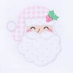 Sweet St. Nick Applique Zip Footie Pink