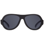 Jet Black Aviator Kids Sunglasses