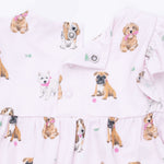 Pre-Order Bestie Dogs Pink Ruffle Romper