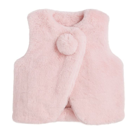 Pink Fur Vest