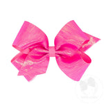 Medium Sheer/Grosgrain Overlay Bow
