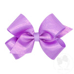 Medium Sheer/Grosgrain Overlay Bow
