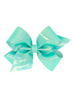 Medium Sheer/Grosgrain Overlay Bow
