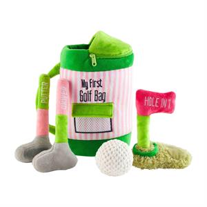 My First Golf Bag Pink Plush Set