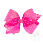 King Sheer/Grosgrain Overlay Bow