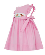 Puppies Girls PInk Check Sleeveless Dress w/ Side Bows