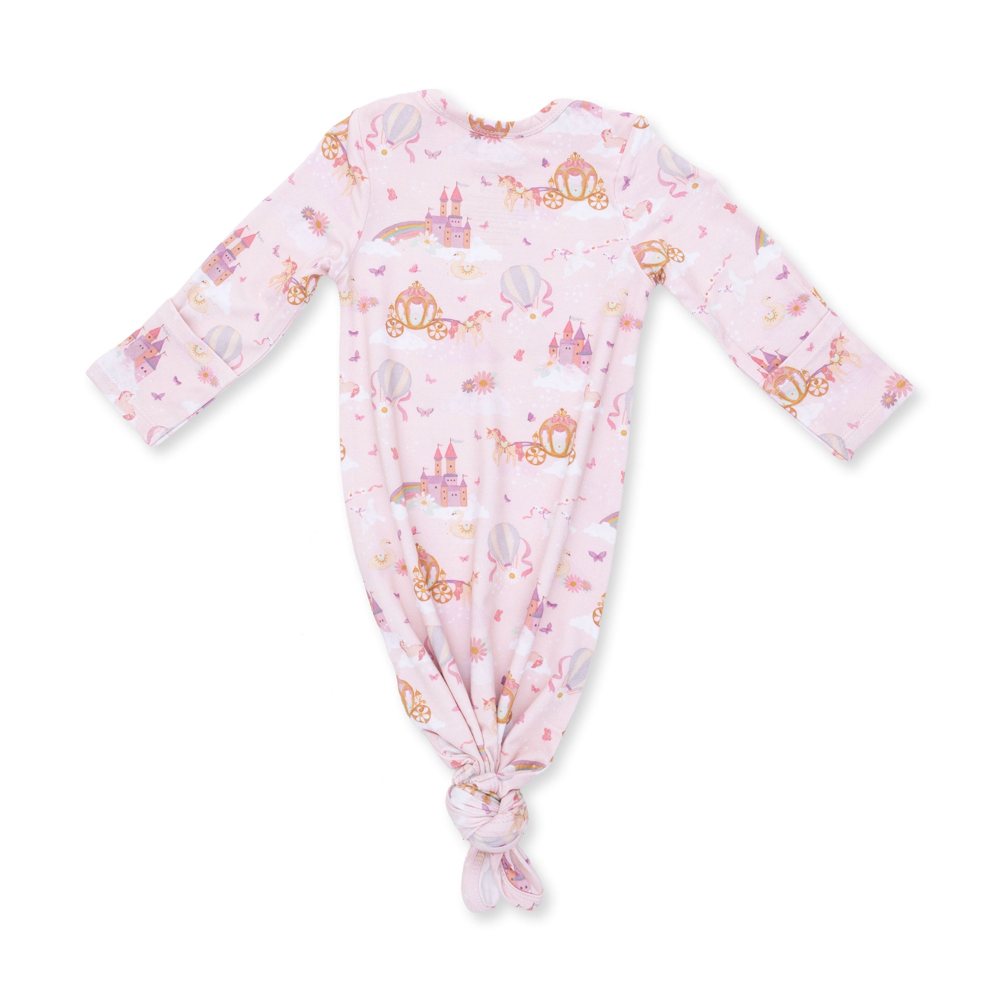 Princess Unicorns and Castle Knotted Gown Set