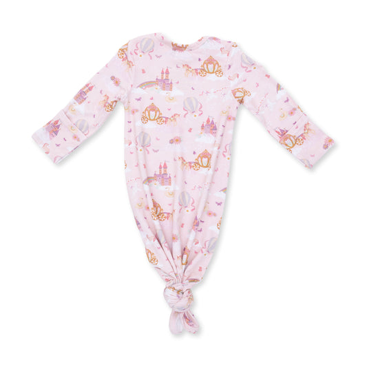 Princess Unicorns and Castle Knotted Gown Set