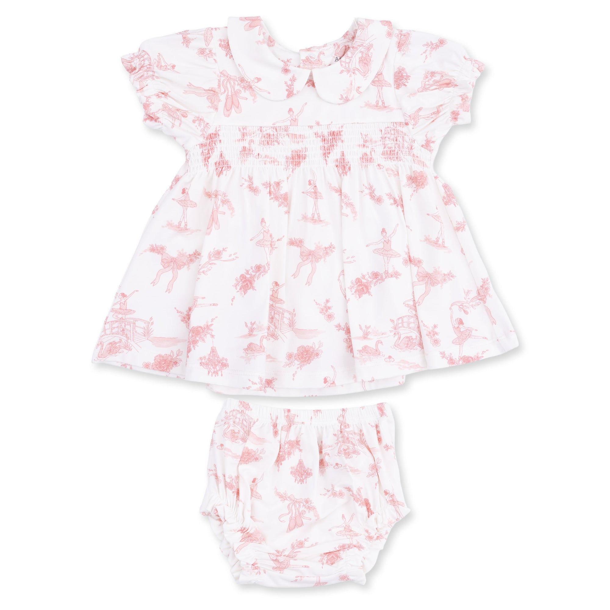 Ballet Toile Smocked Dress Set