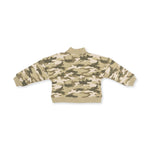Camo French Terry Half-Zip Sweatshirt
