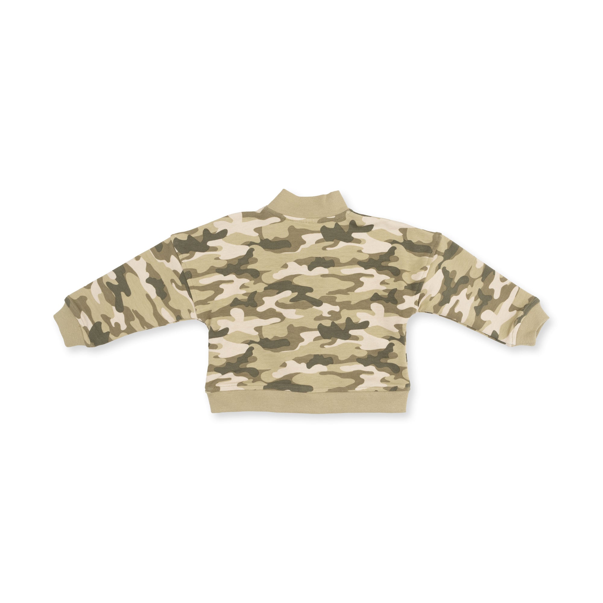 Camo French Terry Half-Zip Sweatshirt