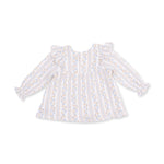 Catarina Floral Ruffle Tunic w/Smocked Waist Pant