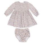Hazel Floral Caitlyn Smocked Bodice Dress and Bloomer Set