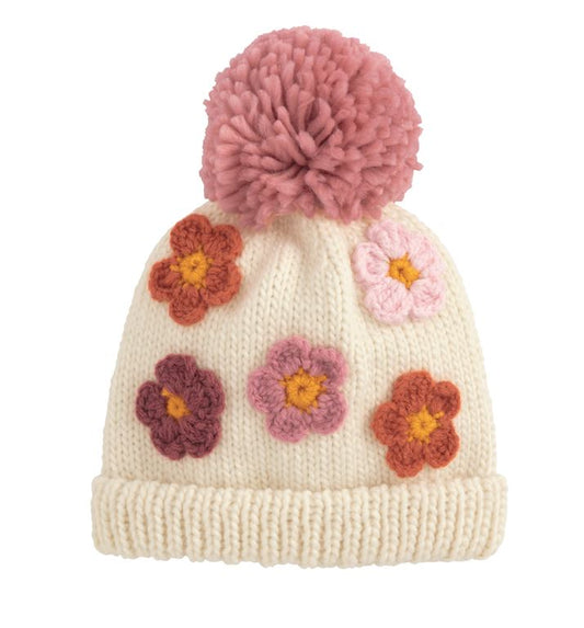 Flower Girl Knit Hat