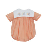 Pre-Order Turkey Orange Gingham Boy Bubble