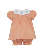Pre-Order Turkey Orange Gingham Bloomer Set