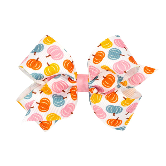 Medium Harvest Print Grosgrain Bow