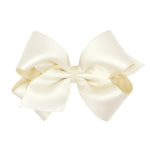 King Satin/Grosgrain Overlay Bow