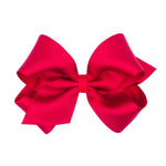 King Satin/Grosgrain Overlay Bow