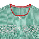 Green Gingham Claire Gown