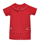 Red Madison Short Set
