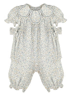 Whimsy Floral Petal Girl's Longall Blue