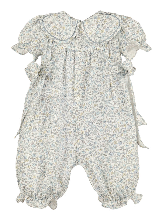 Whimsy Floral Petal Girl's Longall Blue