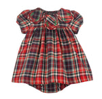 Red Evergreen Tartan Petal Float