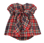 Red Evergreen Tartan Petal Float