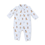 Bestie Dogs Blue Polo Romper