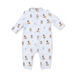 Bestie Dogs Blue Polo Romper