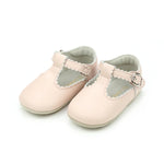 Pink Elodie Scalloped T-Bar Crib Maryjane