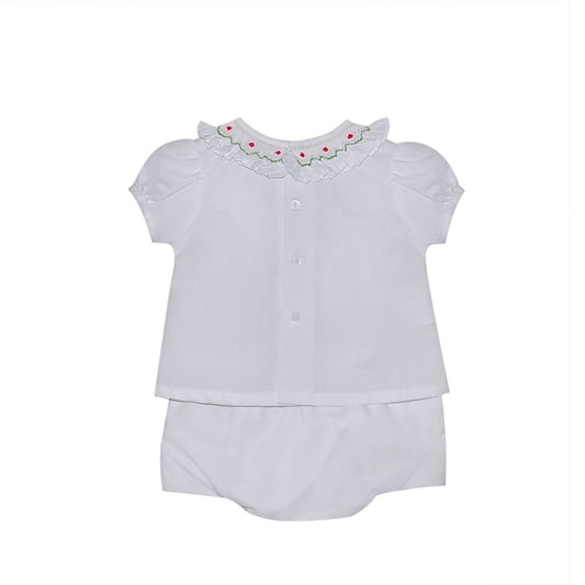Candy Cane White Alice Girl Bloomer Set