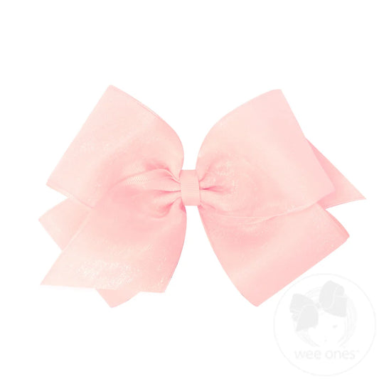 King Organza/Grosgrain Overlay Bow