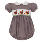 Pre-Order Turkey Brown Gingham Girl Bubble