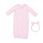 Baby Woodland Kimono Gown and Knot Headband Set