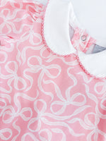 Pink Bow Romper