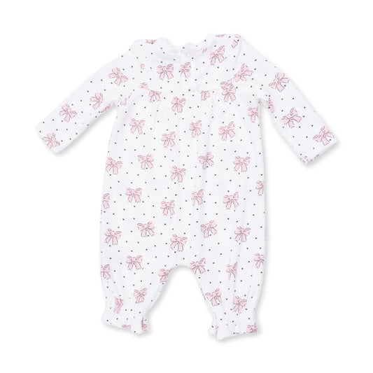 Bows and Hearts Cuffed Sleeve Romper