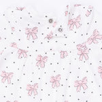 Bows and Hearts Cuffed Sleeve Romper