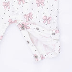 Bows and Hearts Cuffed Sleeve Romper