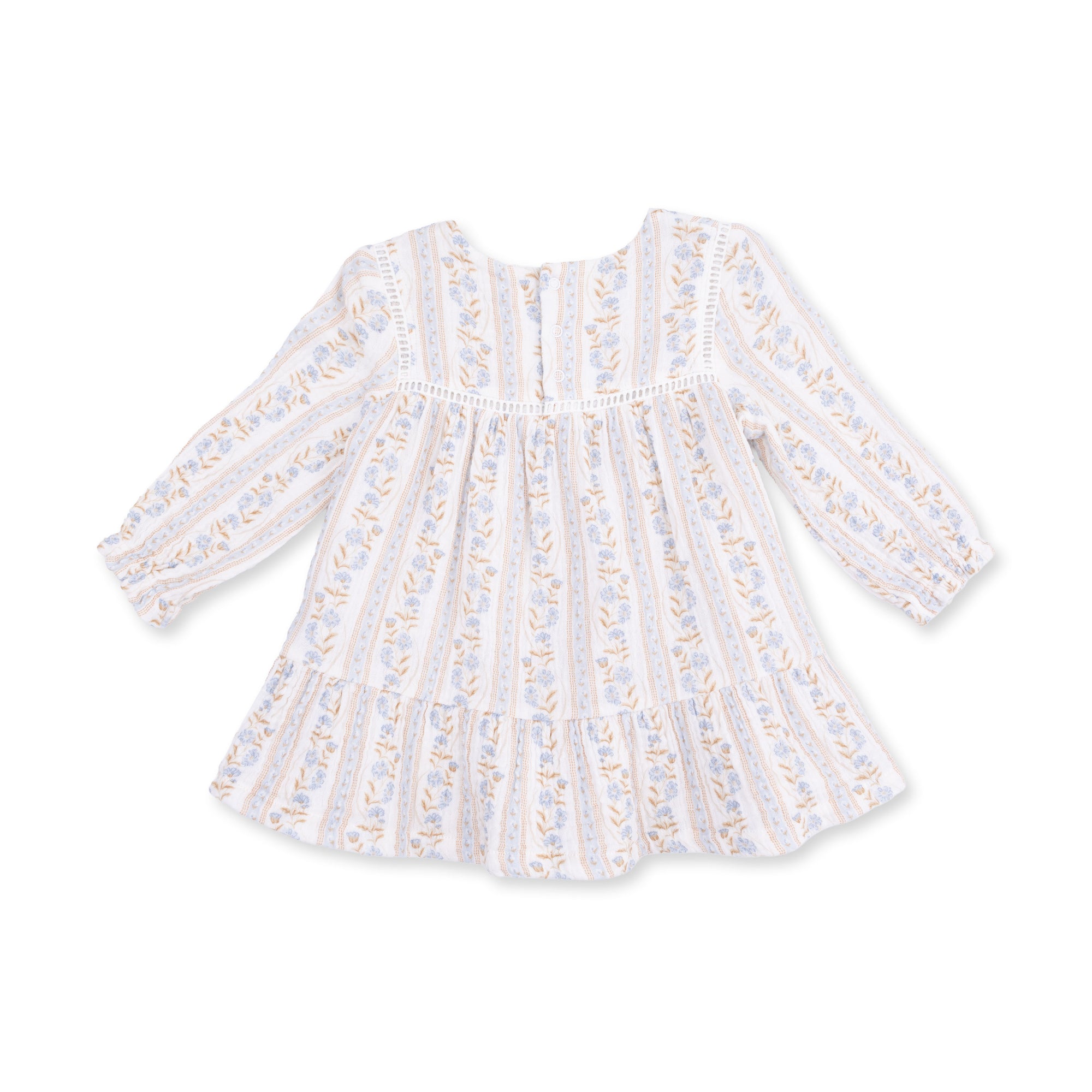 Catarina Floral Puffed L/S Tiered Dress w/Legging
