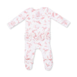 Ballet Toile 2 Way Ruffle Back Zipper Footie